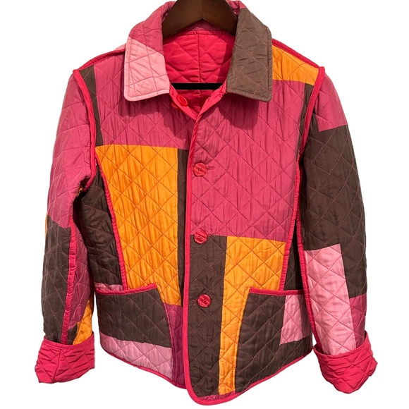 Reversible Quilted Patchwork Jacket S - Picture 1 of 6